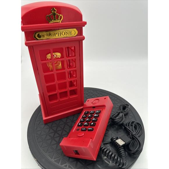 South Sunny Telephone Booth Land Line Red Telephone NEW - Picture 1 of 6